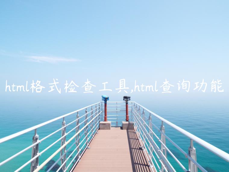 html格式检查工具,html查询功能